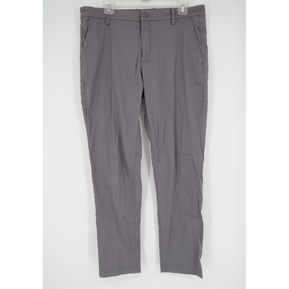 Birddogs‎ Men's 34x30 Gray Stephen Jobs Stretch Khakis Lined Pants